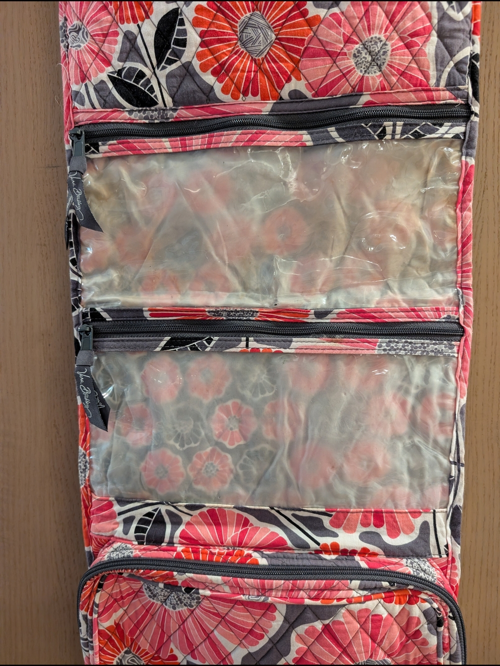 Vera Bradley Hanging Organizer in RETIRED Cherry Blossom Pattern - Picture 6 of 8